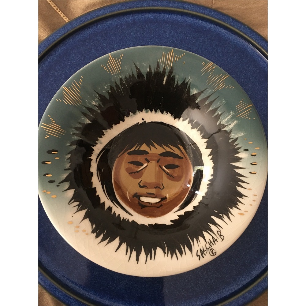 Vintage Mid-century Signed Sascha Brastoff Eskimo Bowl Dish Numbered